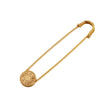Hermès Gold Plated Clou de Selle Safety Pin Brooch Secondhand