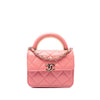 Chanel Mini Lambskin Paris Le19M Charming Top Handle Flap Secondhand