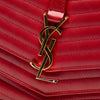 Saint Laurent Small Chevron Lambskin Monogram Sulpice Bag Secondhand