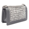 Chanel Old Medium Braided Tweed and Calfskin Boy Flap Secondhand