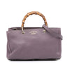 Gucci Medium Calfskin Bamboo Shopper Satchel Secondhand