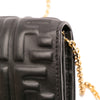 Fendi Zucca Embossed Leather Baguette Wallet On Chain Secondhand