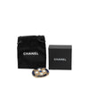Chanel CC Gold Plated Resin and Faux Pearl Round Brooch Secondhand
