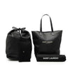 Saint Laurent Raffia Teddy Shopping Tote Secondhand