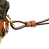 Fendi Nano Zucca Straw and Canvas Step Out Bag Secondhand