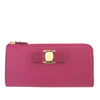 Ferragamo Leather Vara Bow Zip Long Wallet Secondhand