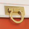 Ferragamo Small Tricolor Leather Gancini Sofia Satchel Secondhand