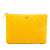Chanel Medium CC Quilted Velvet O Case Clutch Secondhand
