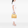 Chanel CC Raffia Wood Top Handle Tote Secondhand
