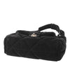 Chanel Large CC Quilted Velvet Effect Nylon Bowling Bag Secondhand