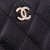 Chanel CC Quilted Caviar Zip Around Long Wallet Secondhand
