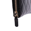 Chanel CC Quilted Caviar Zip Around Long Wallet Secondhand