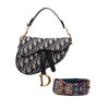 Dior Mini Oblique Canvas Saddle Bag Secondhand
