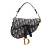 Dior Mini Oblique Canvas Saddle Bag Secondhand