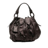 Prada Nappa Mordore Ruffle Hobo Secondhand