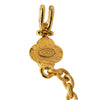 Chanel Gold Plated CC Clover Pendant Necklace Secondhand