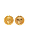 Chanel Gold Plated CC Clip On Earrings Secondhand