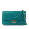 Chanel Mini Rectangular Chevron Lambskin Single Flap Secondhand