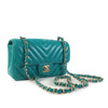 Chanel Mini Rectangular Chevron Lambskin Single Flap Secondhand