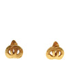 Chanel Gold Plated CC Heart Clip on Earrings Secondhand