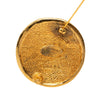 Chanel Gold Plated 31 Rue Cambon Medallion Pin Brooch Secondhand