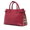 Burberry Medium Leather and House Check Banner Satchel Secondhand
