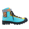 LOEWE Anagram 20SS Canvas & Leather Short Boots 44 EU in Multicolor Secondhand