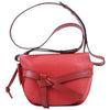 LOEWE Soft Grain Calfskin Mini Gate Crossbody Bag Scarlet Red Burnt Red Secondhand