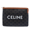 Celine Small Triomphe Coated Canvas Clutch Secondhand