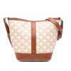 Celine Small Triomphe Coated Canvas Bucket Bag Secondhand
