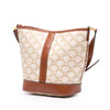 Celine Small Triomphe Coated Canvas Bucket Bag Secondhand