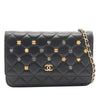 Chanel CC Quilted Studded Lambskin 18K Lucky Charms Wallet On Chain Secondhand