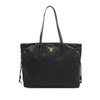 Prada Patent Trimmed Tessuto Tote Secondhand