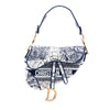 Dior Canvas Embroidered Around the World Saddle Bag Secondhand