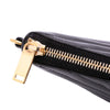 Saint Laurent Chevron Leather Monogram Zip A5 Wristlet Pouch Secondhand