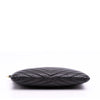 Saint Laurent Chevron Leather Monogram Zip A5 Wristlet Pouch Secondhand