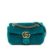 Gucci Medium GG Marmont Matelasse Velvet Shoulder Bag Secondhand