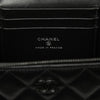 Chanel Small Lambskin So Black Top Handle Vanity Case with Chain Secondhand