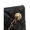 Chanel CC Quilted Lambskin Pouch with Mini Flap Purse Secondhand