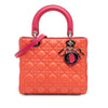 Dior Medium Bicolor Lambskin Cannage Lady Dior Secondhand