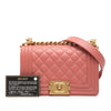 Chanel Small Quilted Lambskin Boy Flap Secondhand
