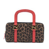 Secondhand Fendi Leopard Printed Canvas Handbag