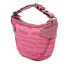 Secondhand Versace Canvas Gothic Logo Repeat Handbag