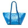 Chanel Medium Cracked Metallic Calfskin Modern Chain Tote Secondhand