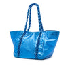 Chanel Medium Cracked Metallic Calfskin Modern Chain Tote Secondhand