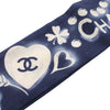 Chanel Coco Charms Print Silk Slim Bandeau Scarf Secondhand