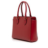Prada Soft Calf Trimmed Saffiano Lux Zip Convertible Tote Secondhand