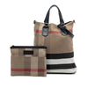 Burberry Mega Check Canvas Tottenham Brit Satchel Secondhand