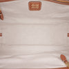 Miu Miu Large Canvas and Leather Logo Beau Handbag Secondhand