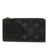 Louis Vuitton Monogram Eclipse Taigarama Coin Card Holder Secondhand